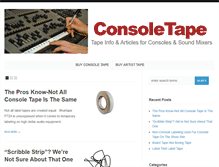 Tablet Screenshot of consoletape.com
